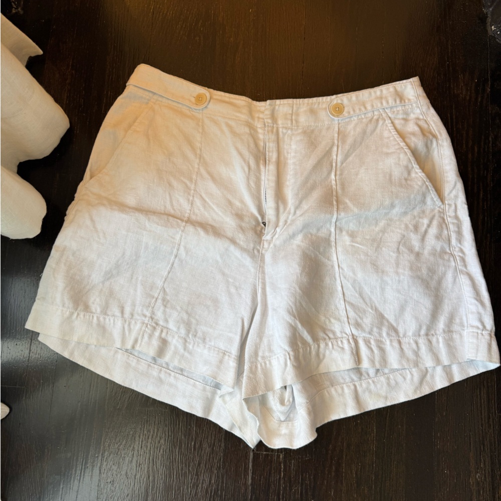 Madewell High Waist White Shorts